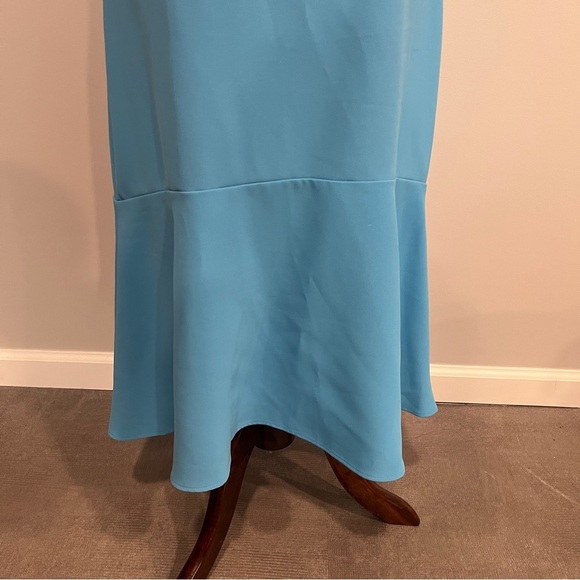 Ann Taylor Blue Square Neck Sleeveless Blue Dress 10 - Picture 7 of 8